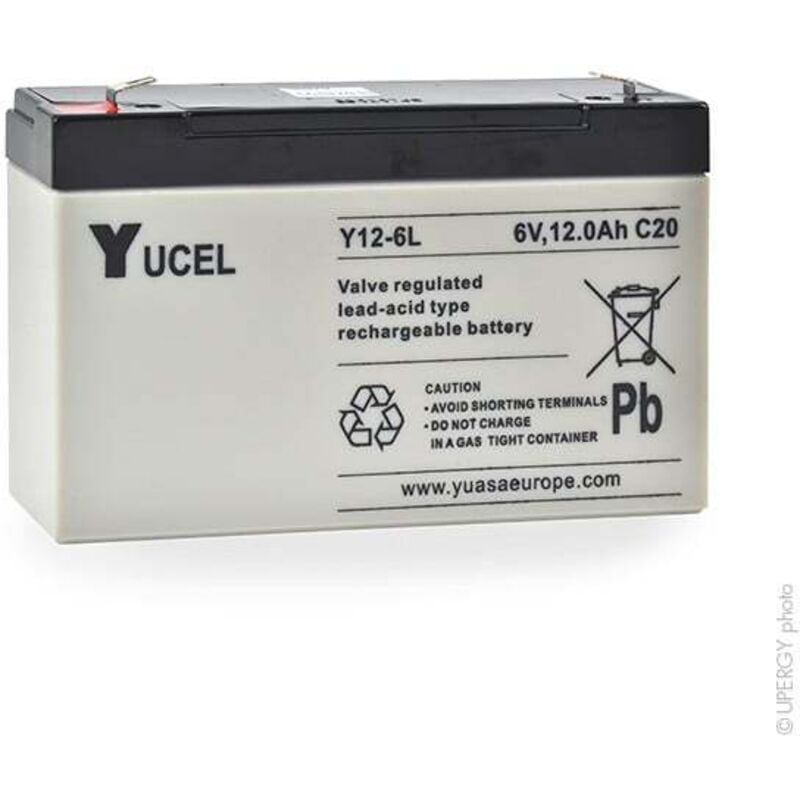 Yucel - Batterie plomb agm Y12-6L 6V 12Ah F6.35