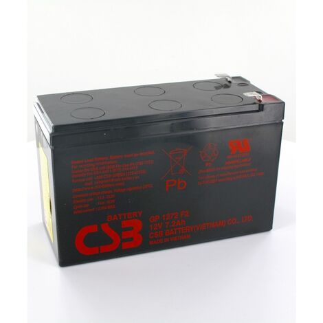 Batterie plomb CSB 12V 7.2Ah GP1272 F2