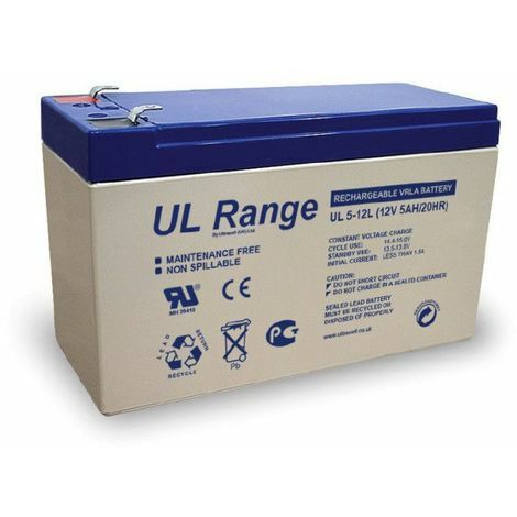 Batterie plomb étanche 12V 5Ah – Technologie AGM pour alarme – Résistante aux chocs – Idéale pour systèmes de sécurité – M-E