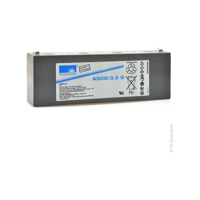 Sonnenschein - Batterie plomb etanche gel A508/3.5S 8V 3.5Ah F4.8