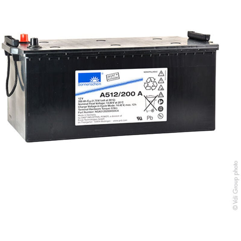 Sonnenschein - Batterie plomb etanche gel A512/200A 12V 200Ah Auto