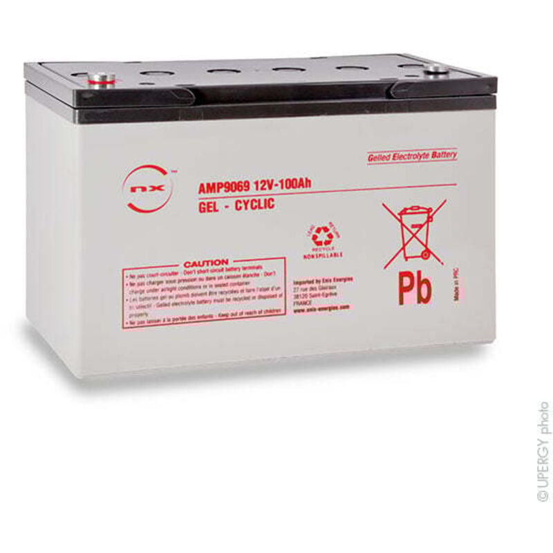 NX - Batterie plomb etanche gel 100-12 Cyclic 12V 100Ah M8-F