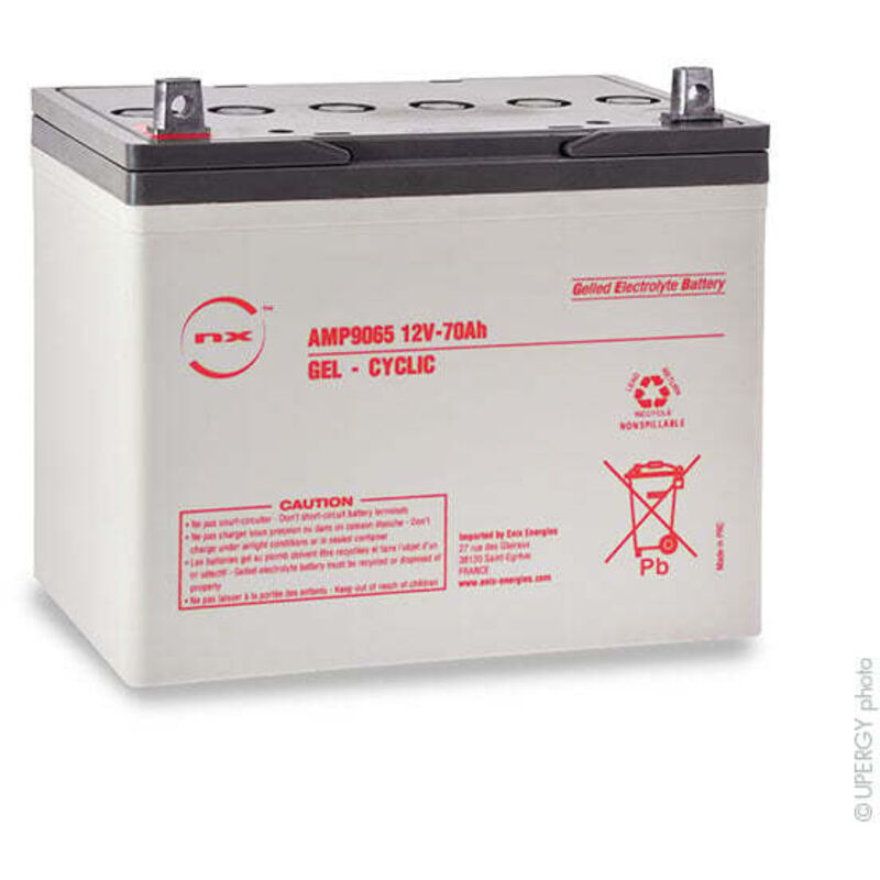 NX - Batterie plomb etanche gel 70-12 Cyclic 12V 70Ah M6-M