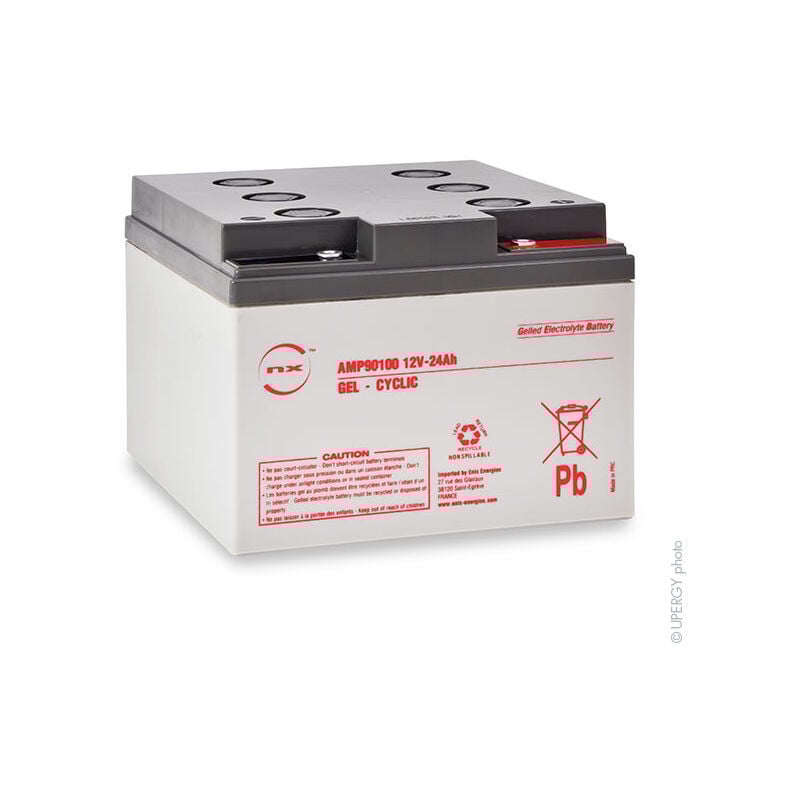NX - Batterie plomb etanche gel NX 24-12 Cyclic 12V 24Ah M5-F