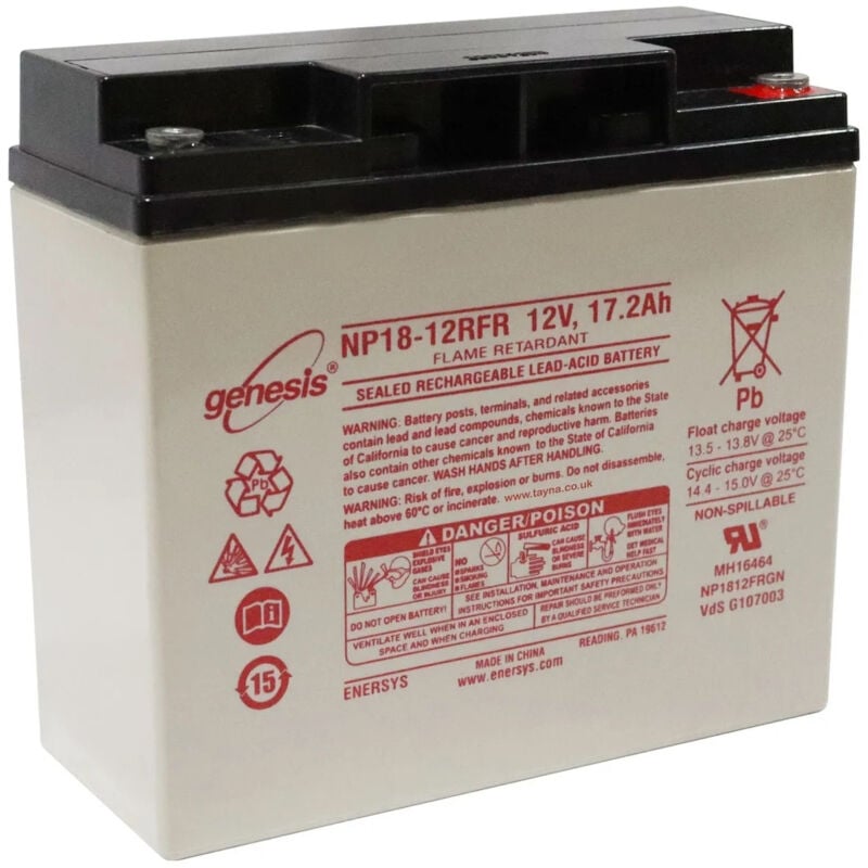 Batterie agm vrla plomb etanche 12V - 18 Ah genesis