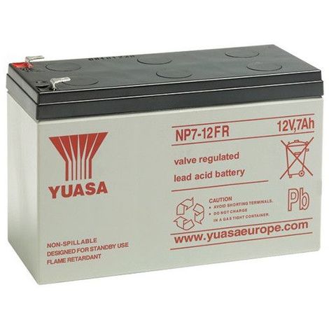 Batterie plomb étanche NP7-12FR Yuasa 12V 7ah