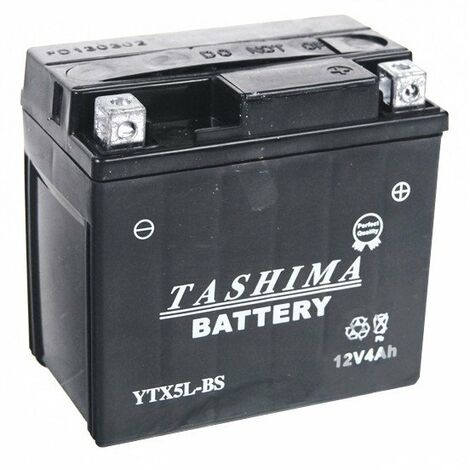 Batterie Plomb étanche Sans Entretien 12v, 4a. L: 114, L: 71, H:106mm, + Droite. Pour Scooter Motos, Quads (livrée Avec Acide Sé