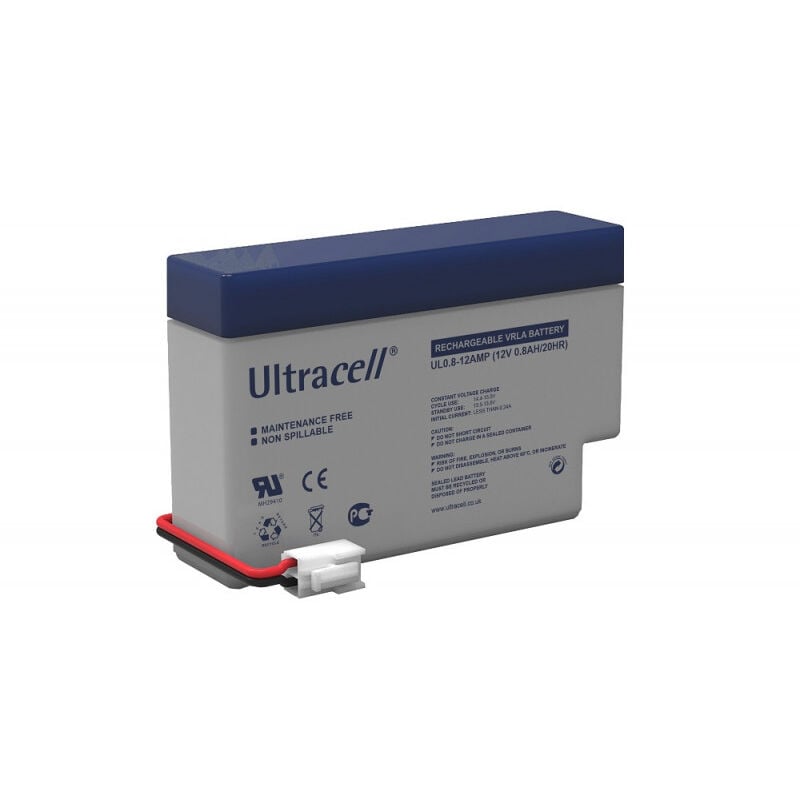 Ultracell - Batterie plomb étanche UL0.8-12 12v 0.8ah