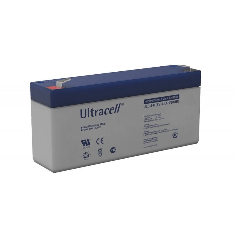 Ultracell - Batterie plomb étanche UL3.4-6 6v 3.4h
