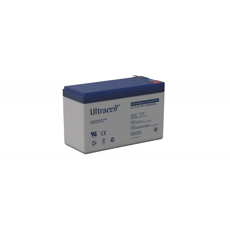 Ultracell - Batterie plomb étanche UL7.5-12 12v 7.5ah