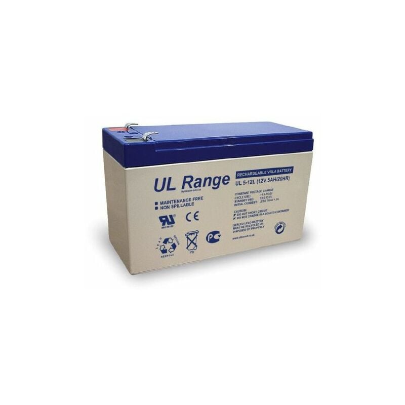 Batterie plomb étanche - Ultracell UL5-12L - 12v 5ah