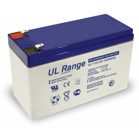 Batterie plomb étanche - Ultracell UL7-12 - 12v 7ah