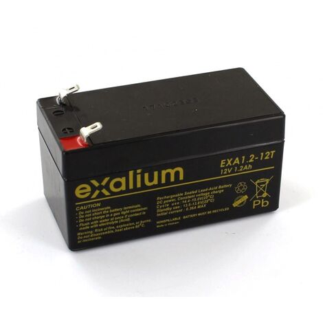 Batterie plomb Exalium 12V 1.2Ah EXA1.2-12T
