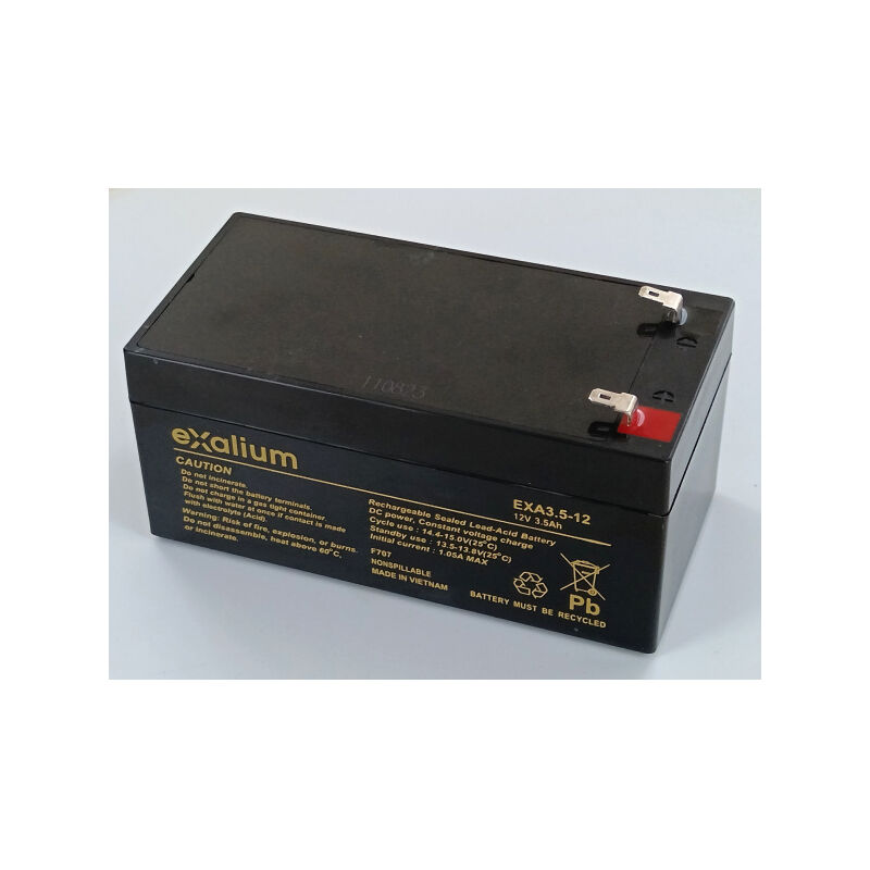 Batterie plomb Exalium 12V 3Ah EXA3.5-12