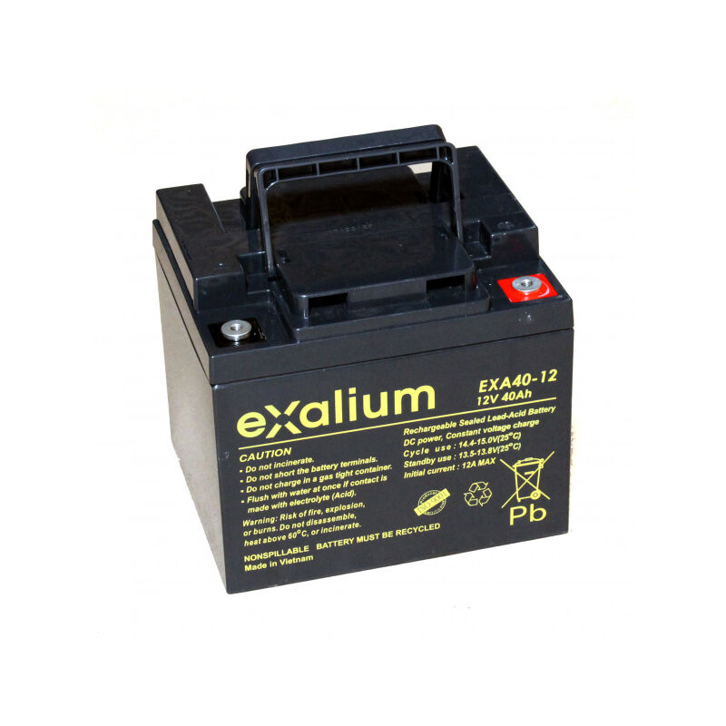 Exalium - Batterie plomb 12V 40Ah EXA40-12