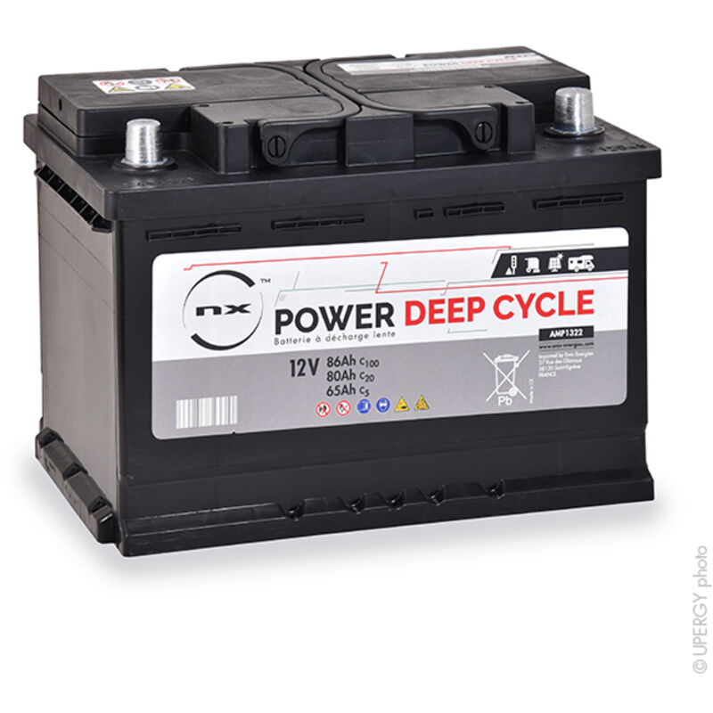 NX - Batterie traction Power Deep Cycle 12V 80Ah Auto