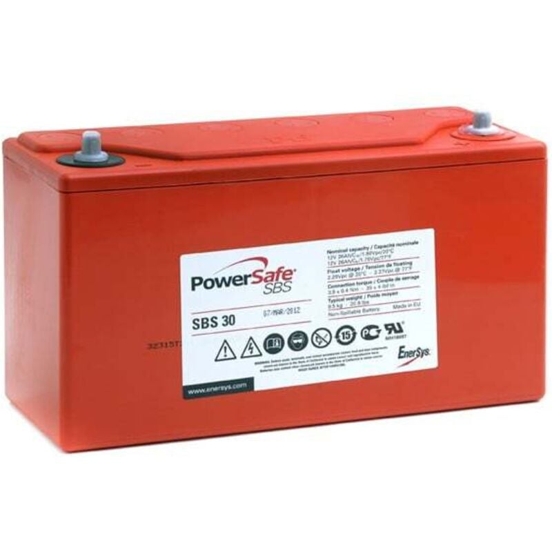 Enersys - Batterie plomb pur Powersafe SBS30 12V 26Ah M6-V