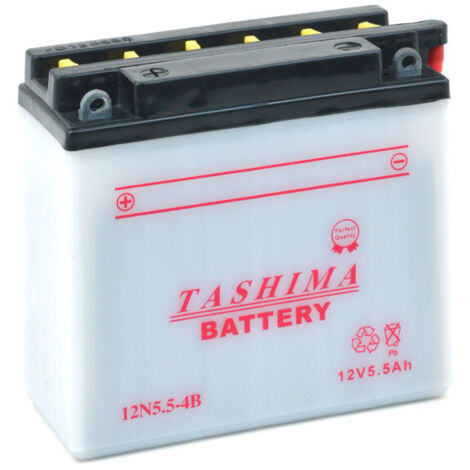 Batterie Plomb Tashima 12v, 5,5a. L: 135, L: 60, H:130mm, + à Gauche. (livrée Avec Acide Séparé). - Batterie à Mettre En Acide A