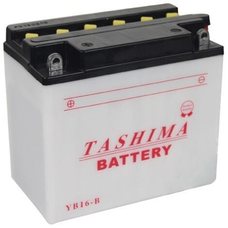 Batterie Plomb Tashima Renforcée 12v, 19a Pour Autoportée. L: 175, L: 100, H:155mm, + à Gauche Pour Motos, Jet-ski. (livrée Avec