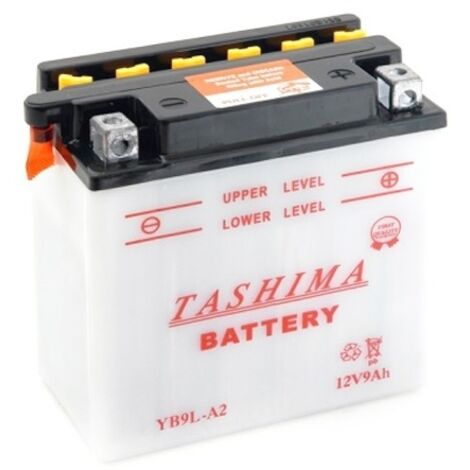 Batterie Plomb Tashima Renforcée 12v, 9a. L: 135, L: 75, H: 139mm, + à Droite Pour Motos, Quads. (livrée Avec Acide Séparé). - B