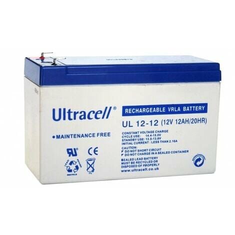 Batterie plomb - Ultracell UL 12-12 - 12V 12Ah, gamme UL