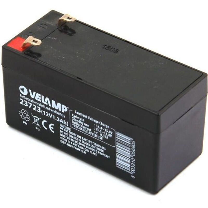 Batterie Plomb - VELAMP - NP1.2-12 - 12V - 1.3Ah - Rechargeable et étanche Batterie Plomb - VELAMP - NP1.2-12 - 12V - 1.3Ah - Rechargeable et étanche