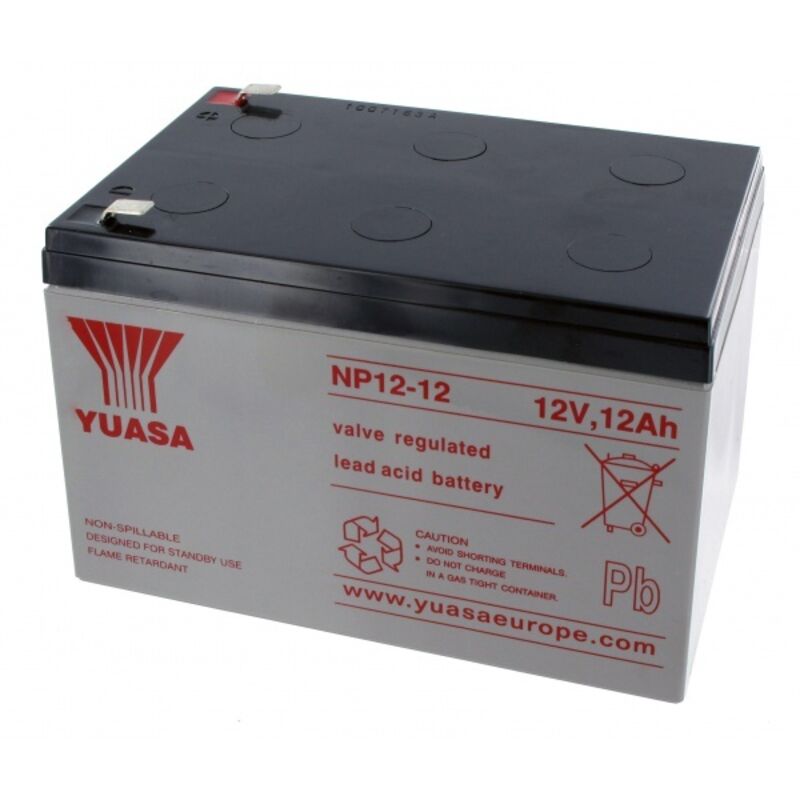 Yuasa NP12-12 NP1212 Bleiakku 12 V 12 Ah Blei-Vlies (AGM) (B x H x T) 151 x 98 x 98 mm Flachstecker 6.35 mm