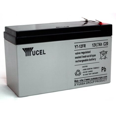 Batterie plomb Yucel 12V 7Ah Y7-12FR