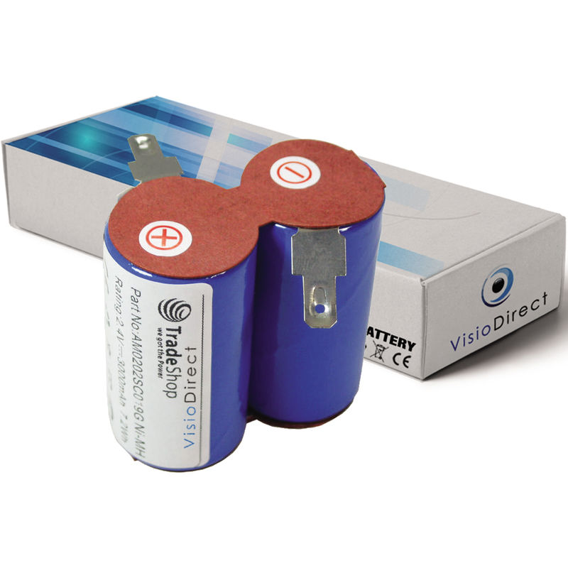 Batterie pour Black et cker HC4105 HC4305 type 520102.0 3000mAh 2.4V Visiodirect