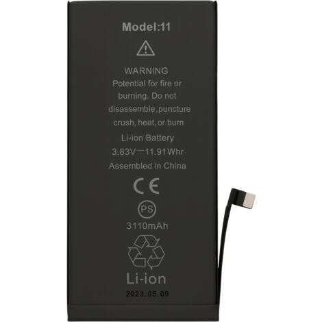 Batterie pour iPhone 11 - Batterie de remplacement 3110mAh Lithium-ion Phonillico®