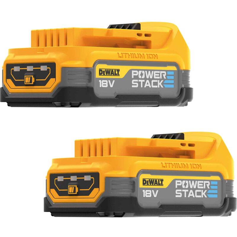 DeWALT Batterie Powerstack DCBP034E2-XJ 18V 1,7Ah 2 pièces