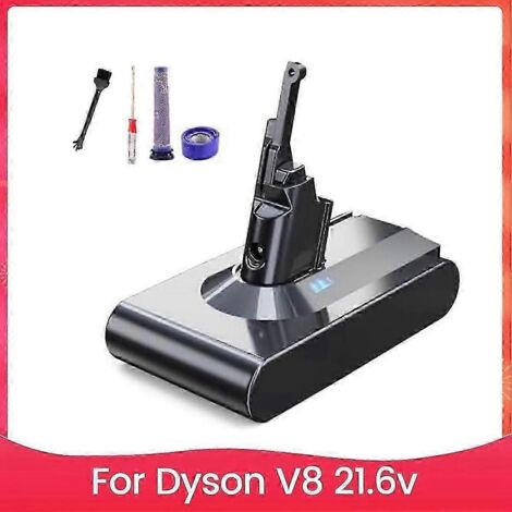 Batterie rechargeable de remplacement 21,6 V 8000 mAh pour aspirateur Dyson V8 Li-Ion.