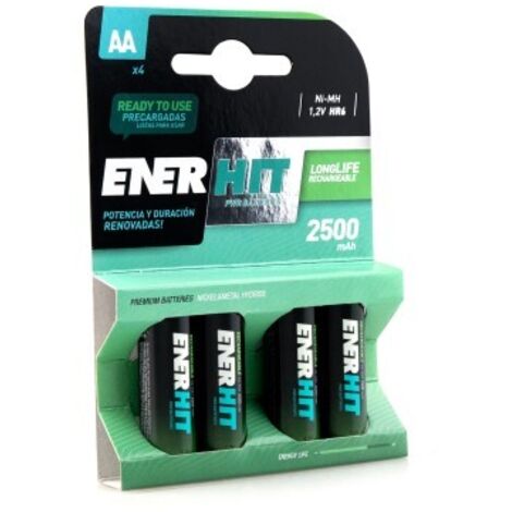 Batterie rechargeable Enerhit hr06 2500mah blister 4 unités