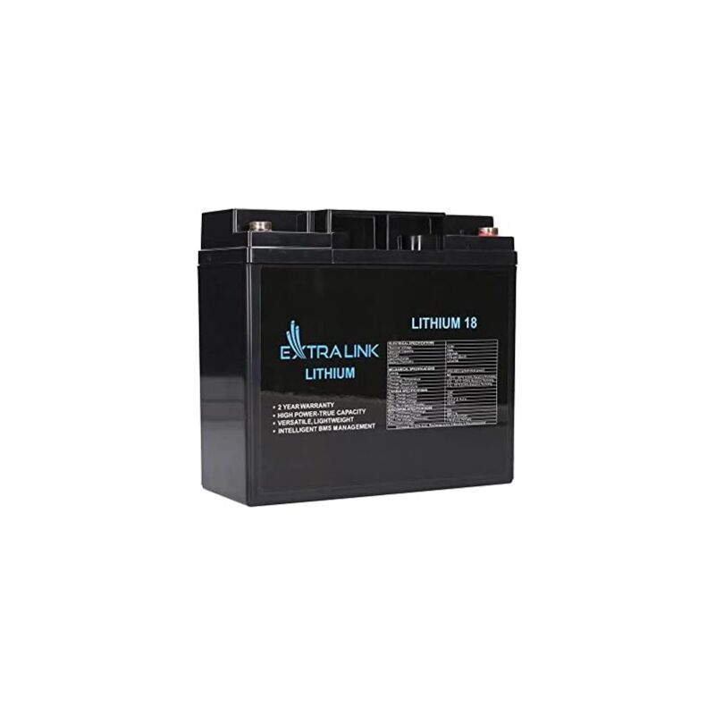 Extralink EX.30417 batterie industrielle rechargeable phosphate de fer lithium (LiFePo4) 18000 mAh 12.8 v