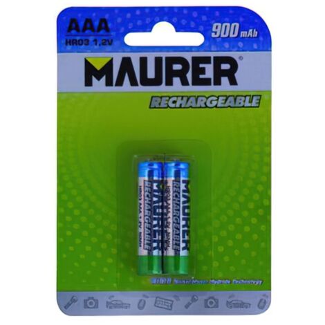 Batterie rechargeable Maurer HR-3/AAA (Blister 2 pièces)