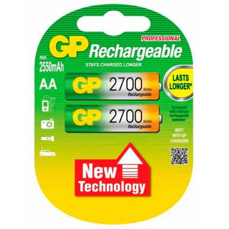 Batterie Rechargeable NiMH AA 1.2 V 2600 mAh 2-Blister