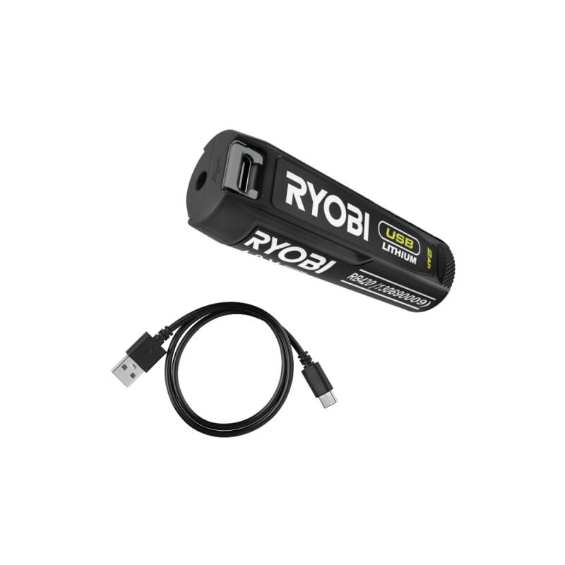 Ryobi - Batterie 4V usb Lithium - 2,0Ah - avec câble usb - RB420