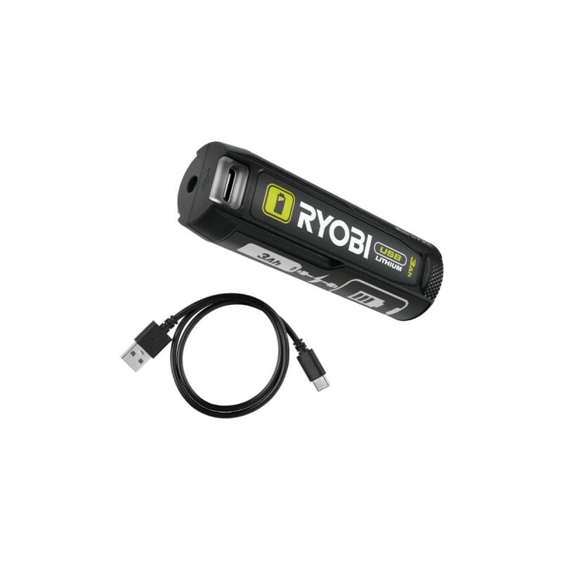 Ryobi - Batterie 4V usb Lithium - 3,0Ah - avec câble usb - RB4L30