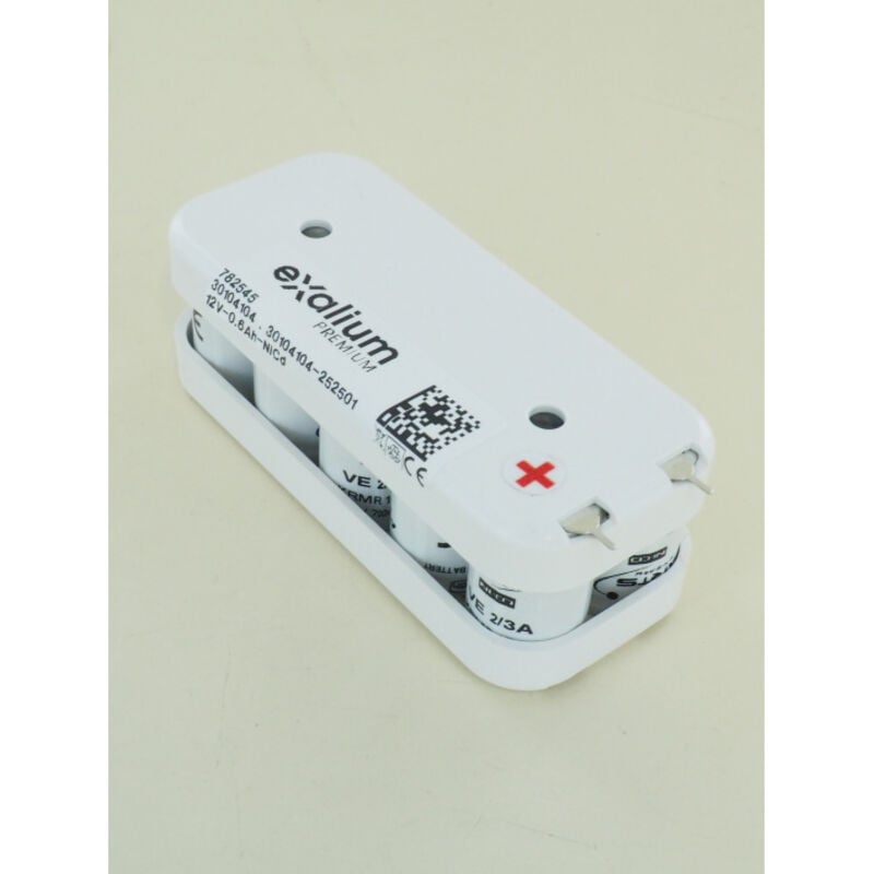 Exalium Premium - Batterie Saft 12V 10VE 2/3A 600mA NiCd Flasque