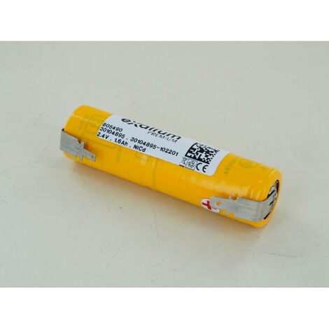 EXALIUM PREMIUM Batterie Saft 2.4V 1.6Ah 2VNT Cs 1600 805490