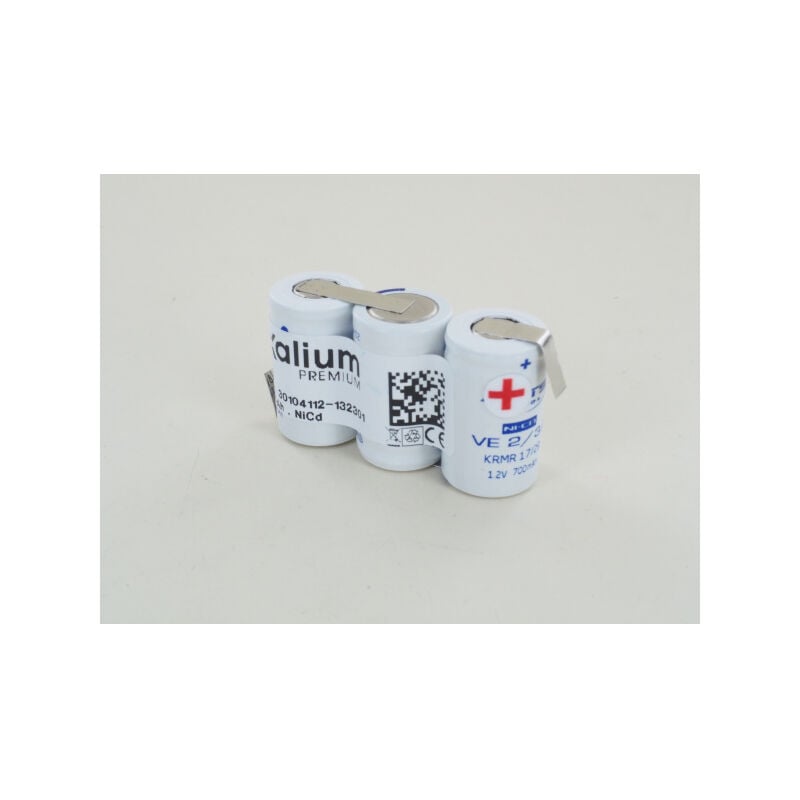 Batterie type Saft 3.6V nicd 3VE2/3A 600 cote cote