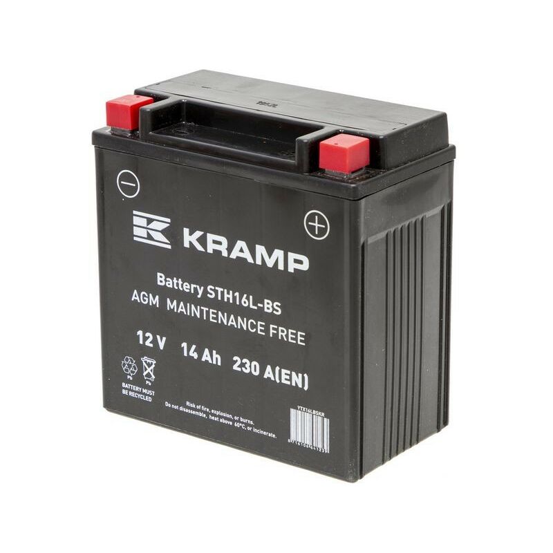 Kramp - Batterie sèche 12V - 14Ah + à droite