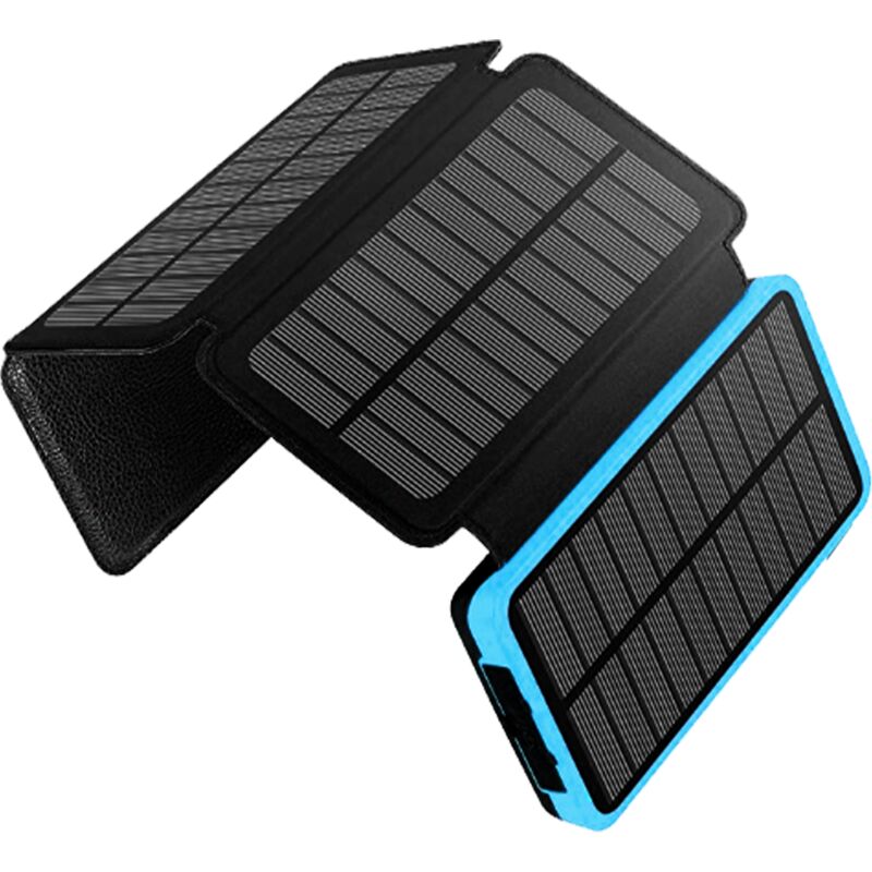 Batterie solaire avec quatre panneaux solaires