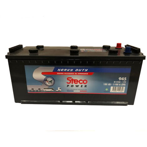 Batterie STECOPOWER 12V 180Ah 1100A (EN) HEAVY DUTY - 945