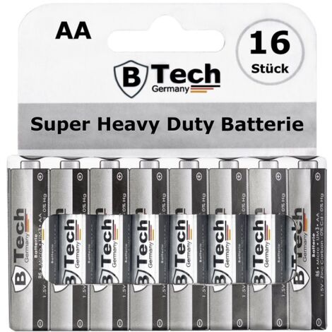 Batterie Super Heavy Duty (16er Pack) R6 AA Mignon-Blister