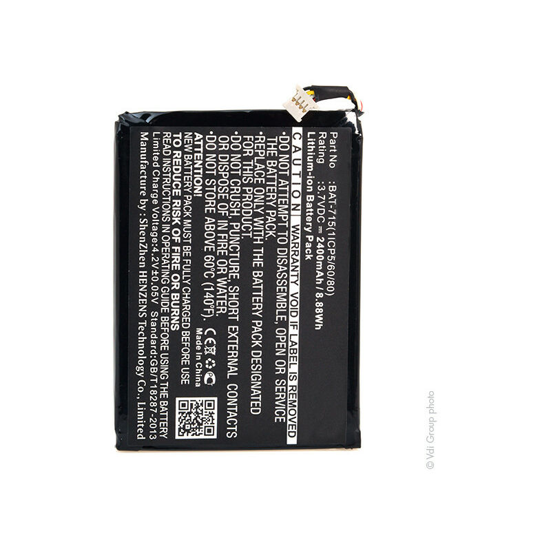 Batterie tablette 3.7V 2400mAh - BAT-715(1ICP5/60/80)KT.00103.001 - NX