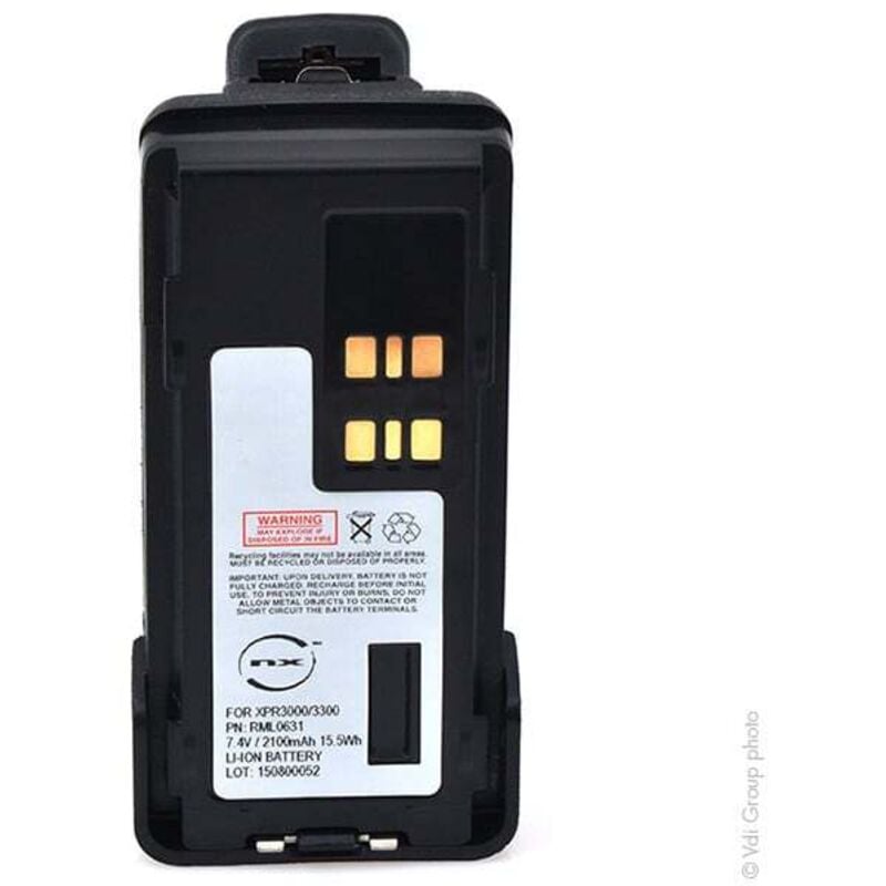 Batterie talkie walkie 7.4V 2200mAh - PMNN4409ARPMNN4407ARPMNN4407PMNN44 - NX