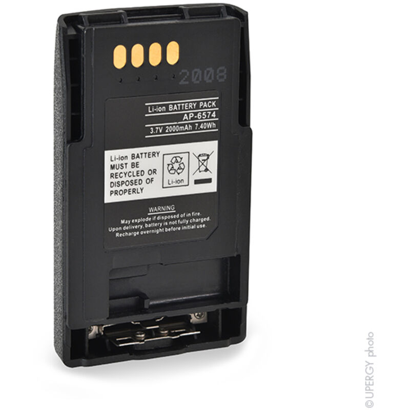 NX - Batterie talkie walkie compatible Motorola 3.7V 2000mAh - FTN6574FTN6574B
