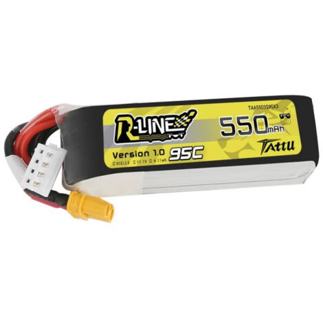 Batterie Tattu R-Line 550 mAh 11,1 V 95C 3S1P XT30