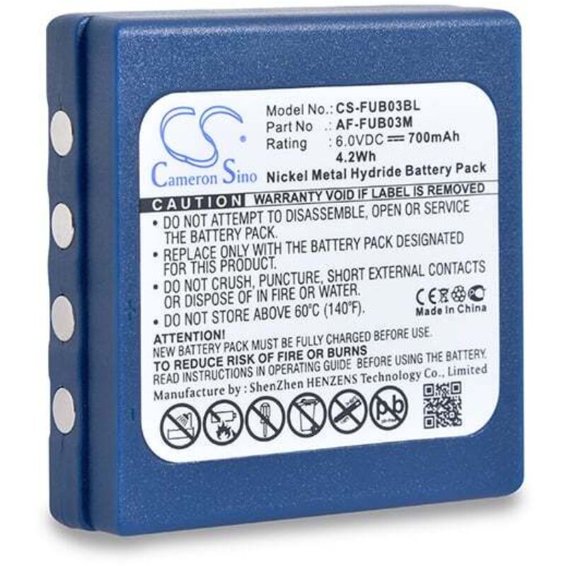 Batterie télécommande de grue pour hbc 6V 700mAh - RMH0615AF-FUB03MBA2030 - NX